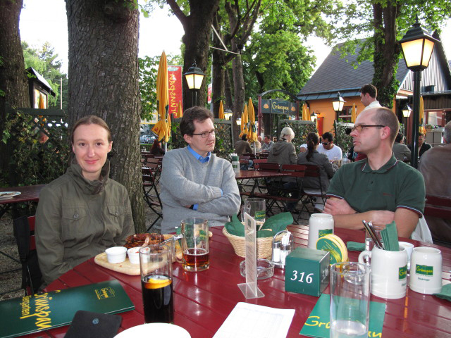 Carmen, Stefan und Christian in Plachutta's Gr&uuml;nspan