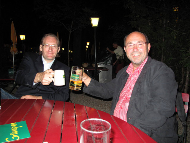 Erich und Hans-Christian in Plachutta's Gr&uuml;nspan