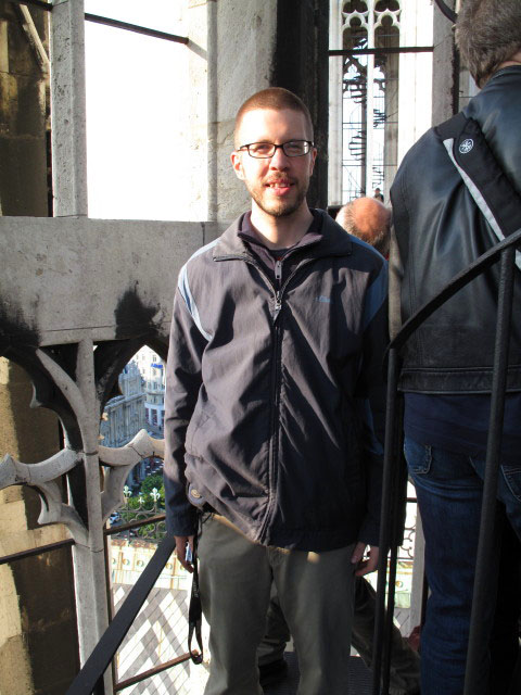 Norbert im S&uuml;dturm der Votivkirche