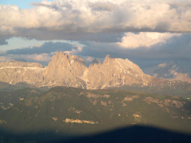 Langkofel und Plattkofel vom Rittner Horn aus (11. Juni)