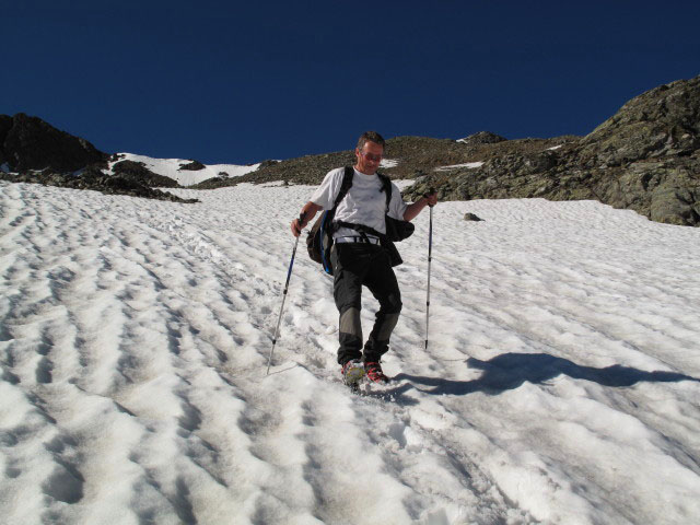 Erich auf Weg 13 zwischen Flaggerschartenh&uuml;tte und Traminbach (14. Juni)