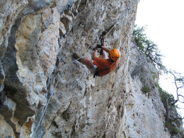 B&uuml;rgeralm-Klettersteig: Andreas in der Arenavariante