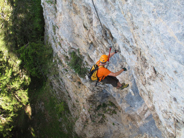 B&uuml;rgeralm-Klettersteig: Axel in der Arenavariante