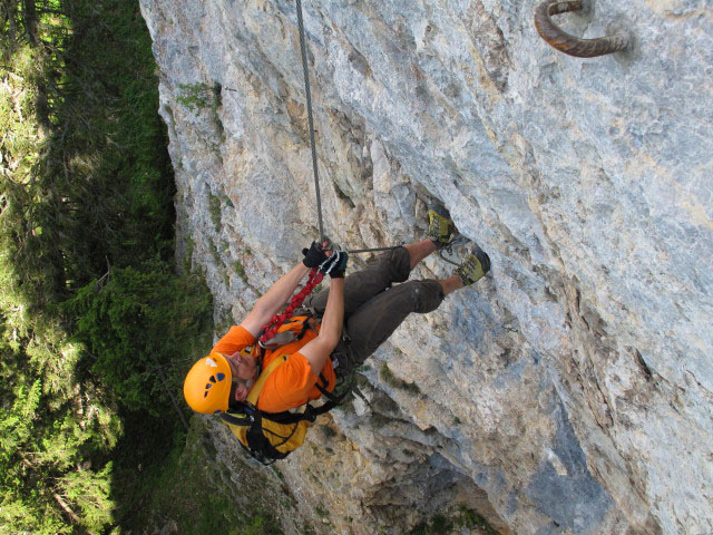 B&uuml;rgeralm-Klettersteig: Axel in der Arenavariante