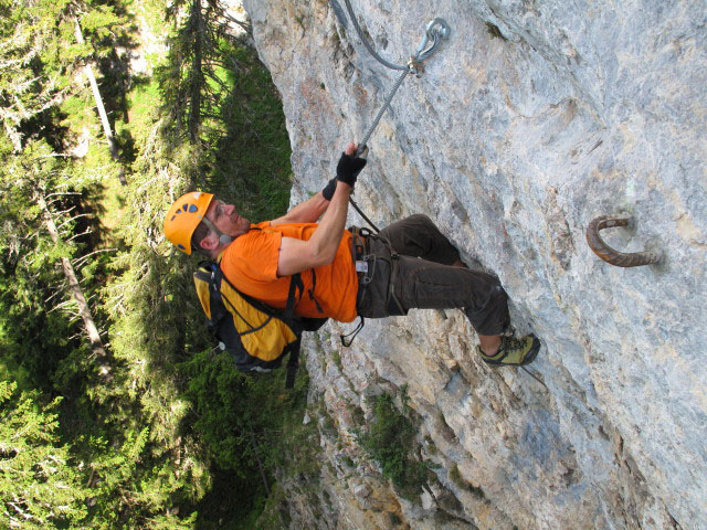 B&uuml;rgeralm-Klettersteig: Axel in der Arenavariante