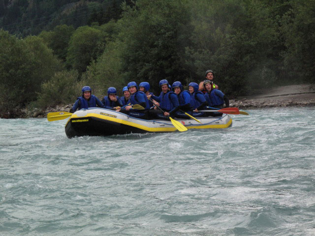 G&uuml;nther, Claudia, Doris, Erwin, Helmut, Christian, Daniela, Edith, Christoph und ? auf der Isel (12. Juli)