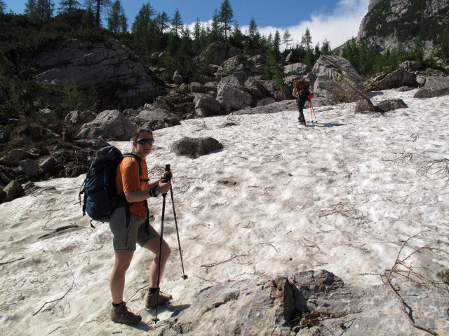 Daniela und Peter zwischen Lahnh&uuml;tte und Gro&szlig;em Sattel (14. Juli)