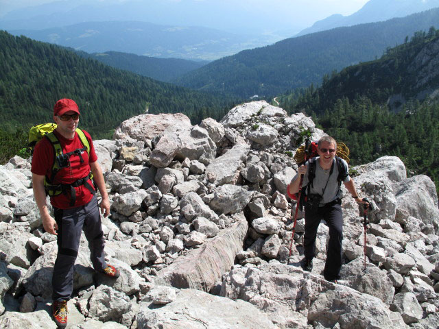 Friedrich und Peter zwischen Lahnh&uuml;tte und Gro&szlig;em Sattel (14. Juli)