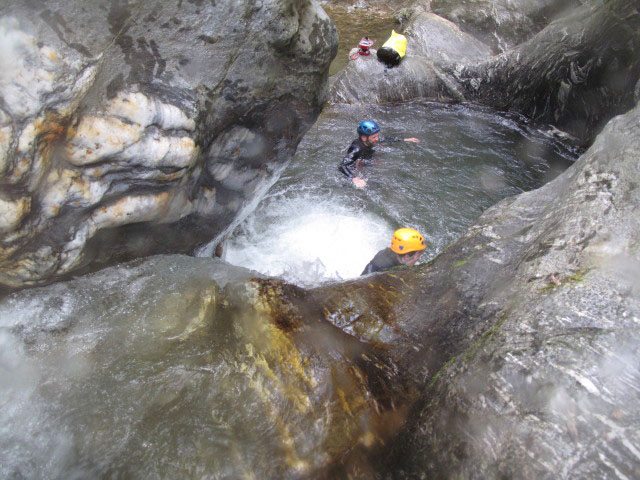Helmut und Claudia in der W&ouml;llaschlucht (15. Juli)