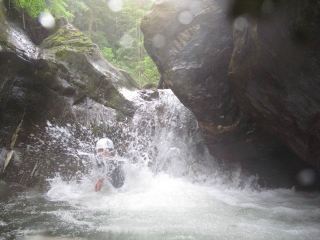 Daniela in der Wöllaschlucht (15. Juli)