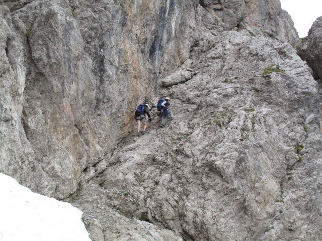 Route 'Haspinger': Stephan und ? in der 1. Seill&auml;nge (16. Juli)