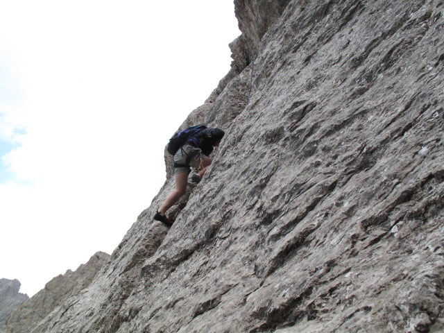 Route 'Haspinger': Stephan in der 2. Seill&auml;nge (16. Juli)