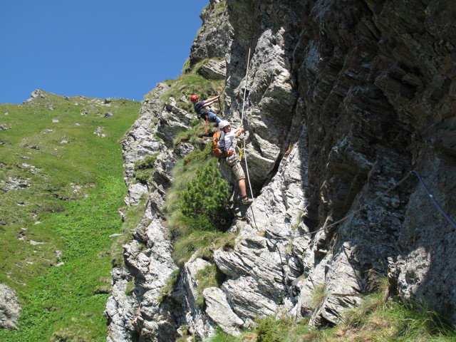 Falken-Klettersteig: Peter und Christoph (17. Juli)