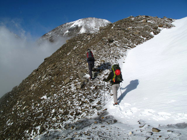Norbert und Daniela auf Weg 727 am Hohen Gang (26. Juli)