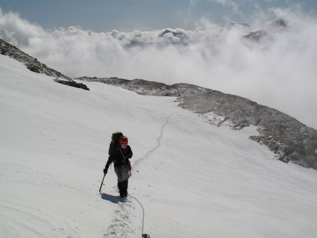Daniela am n&ouml;rdlichen Bockkarkees (26. Juli)
