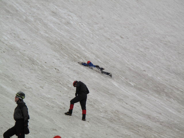 Norbert, Michael und Daniela nordwestlich des Hohen Burgstalls (28. Juli)