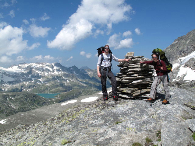 Norbert und Daniela am Gamskopf, 2.757 m (1. Aug.)