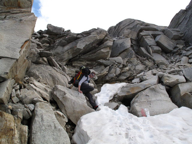 Norbert auf Weg 702/715 zwischen Gamskopf und &Ouml;denwinkelkees (1. Aug.)