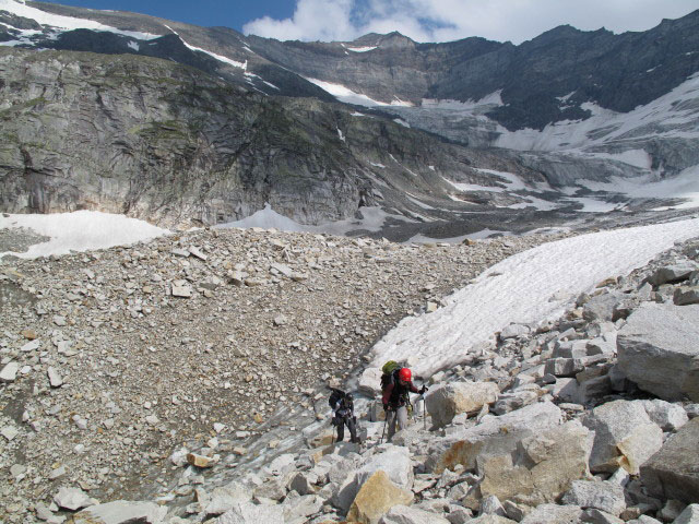 Norbert und Daniela am &Ouml;denwinkelkees (1. Aug.)