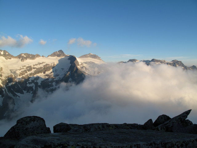 vom Medelzkopf Richtung Nordwesten (2. Aug.)