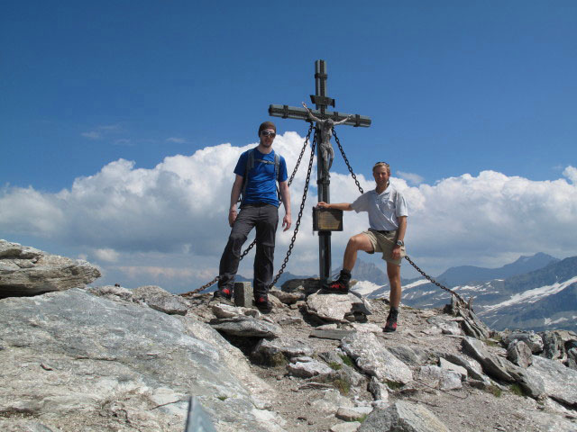 Norbert und ich am F&uuml;rlegg-Nordgipfel, 2.924 m (2. Aug.)