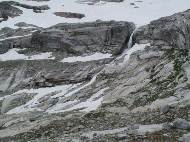 Sonnblickkees vom Gletscherlehrweg aus (2. Aug.)