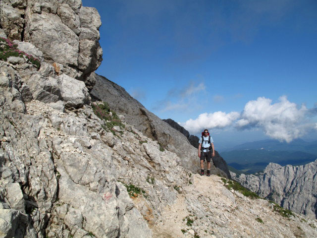 Norbert auf Weg 1 zwischen Kredarica und Dom Valentina Stanica (7. Aug.)