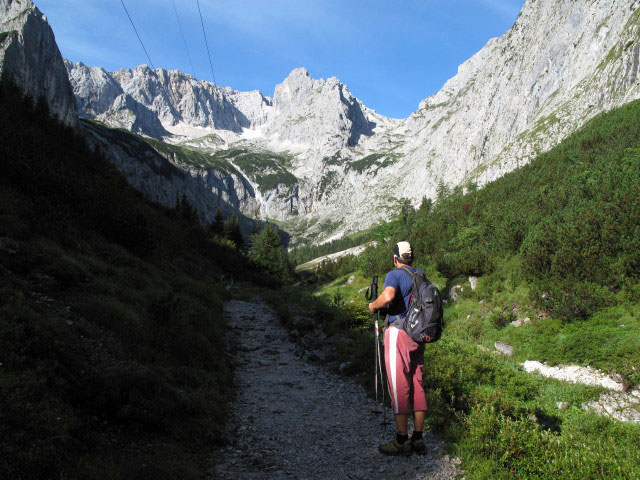 Andreas im H&ouml;llental zwischen Stangensteig und H&ouml;llentalanger-H&uuml;tte
