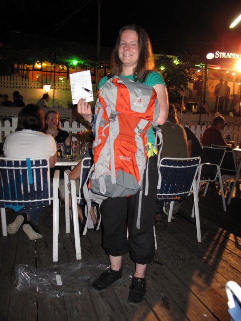 Daniela im Strandcafe