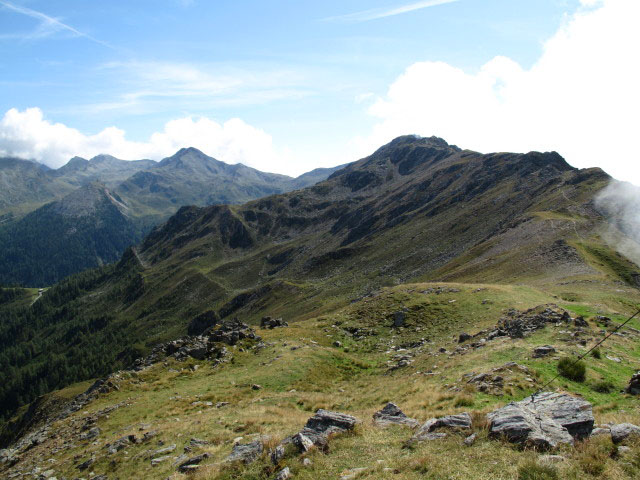 vom Loneskopf Richtung Osten (30. Aug.)