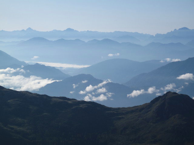 vom Schwarzwandkopf Richtung S&uuml;den (31. Aug.)