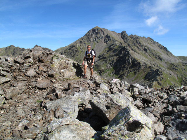 Ich zwischen Kleinem Hochkreuz und Glenkt&ouml;rl (31. Aug.)