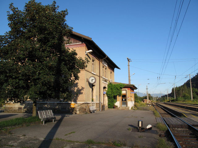 Bahnhof Möllbrücke-Sachsenburg, 558 m (1. Sept.)