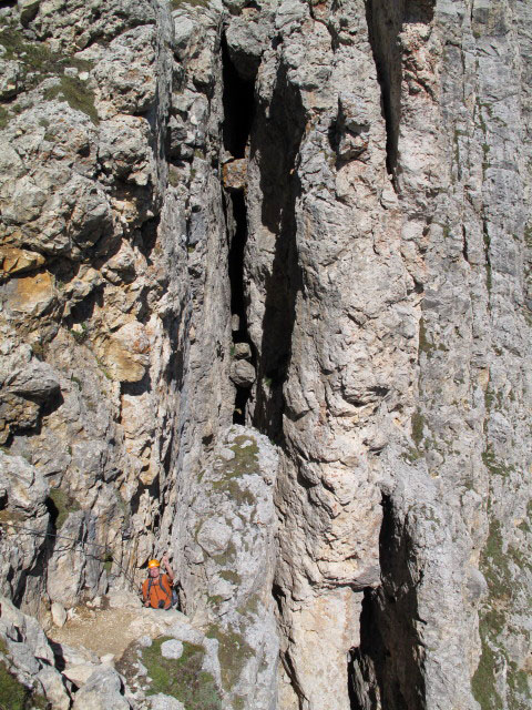 Andreas zwischen Masare-Klettersteig und Rotwandh&uuml;tte