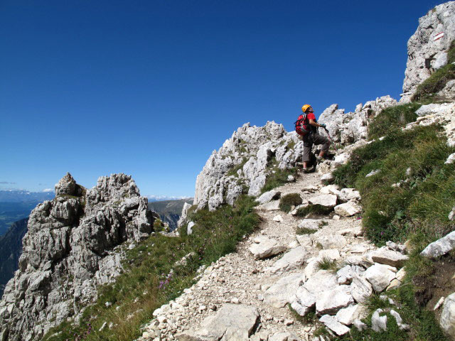 Axel zwischen Rosengartenh&uuml;tte und Santnersteig