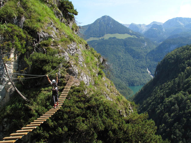 Gr&uuml;nstein-Klettersteig: H&auml;ngebr&uuml;cke