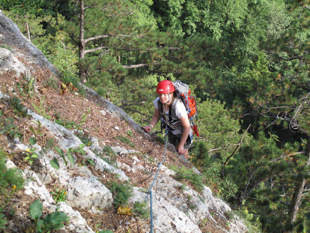Sanduhrenparadies: Daniela in der vierten Seill&auml;nge