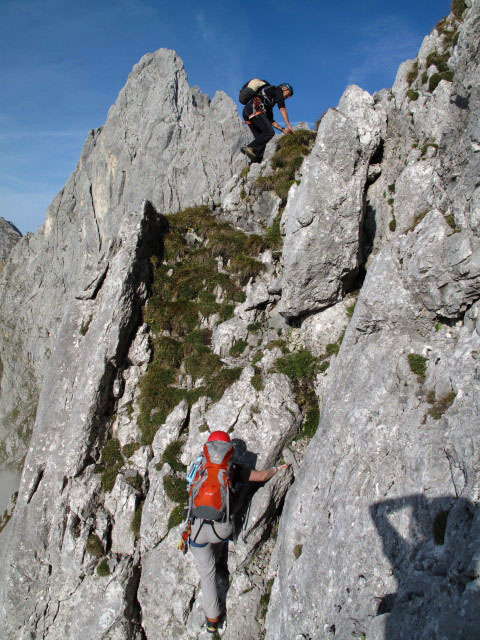 Daniela und Max am Kopft&ouml;rlgrat (26. Sept.)