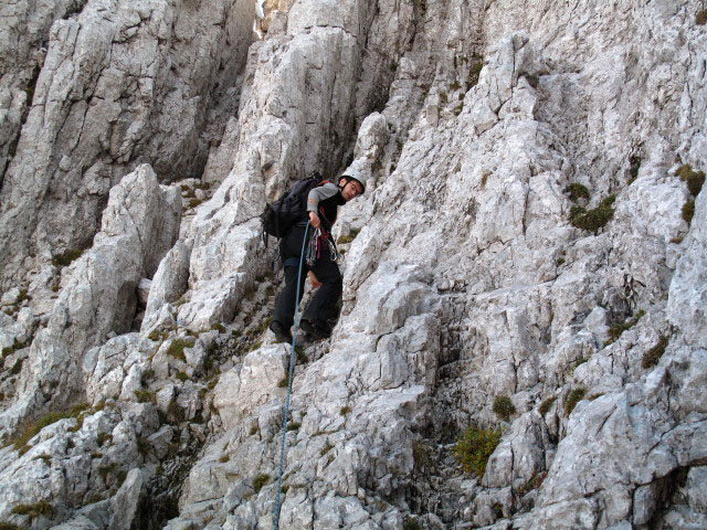 Reinhard zwischen Steinerner Rinne und Predigtstuhlscharte (27. Sept.)