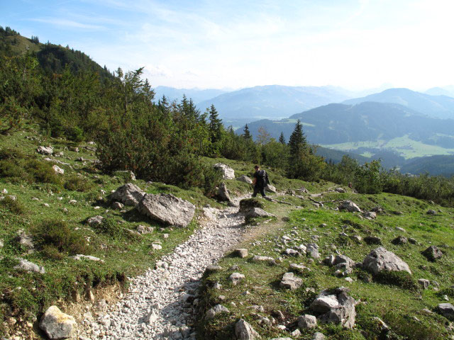 Reinhard auf Weg 812 zwischen im K&uuml;bel und Gaudeamush&uuml;tte (27. Sept.)
