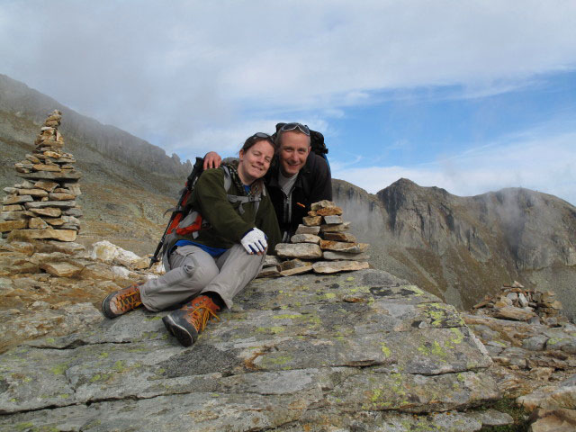 Daniela und ich zwischen Riekentörl und Reißeckhütte (3. Okt.)