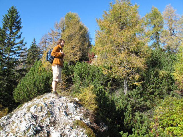 Thomas zwischen Mitzl-Moitzl-H&uuml;tte und Mallestiger Mittagskogel
