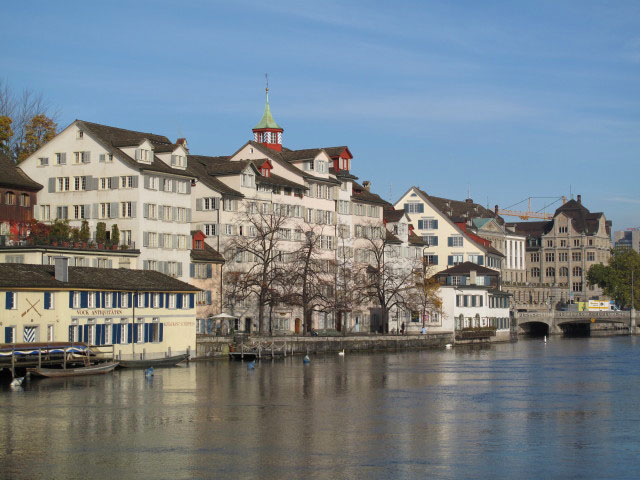 Limmat von der Rathausbr&uuml;cke aus