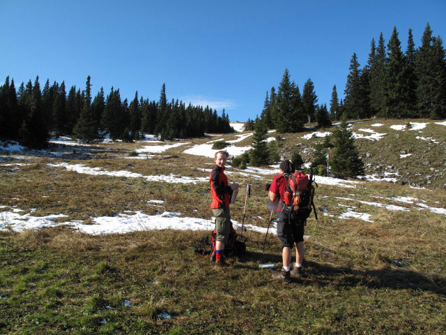 Christoph und Gudrun zwischen Ebenwald und Kaiserbrunn-Aussicht