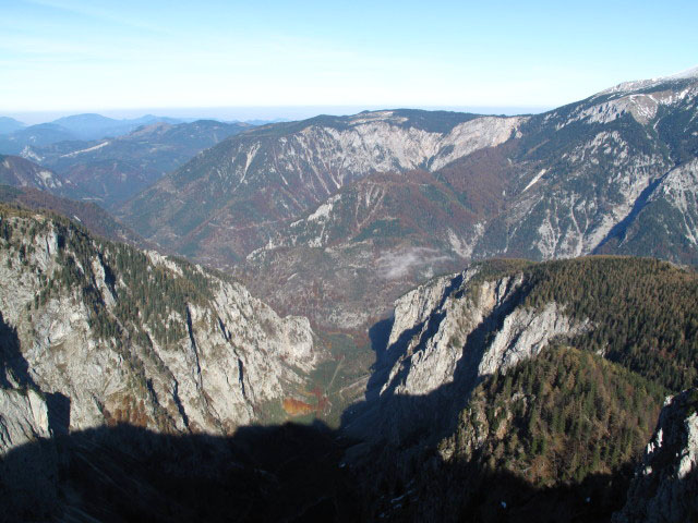 Gro&szlig;es H&ouml;llental von der H&ouml;llental-Aussicht aus