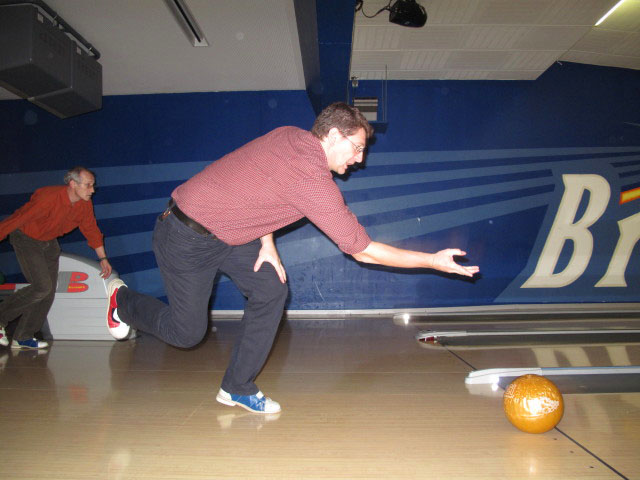 Robert und Andreas im Brunswick Bowling-Center Wien Prater