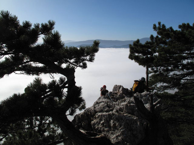 Fredsteig: Daniela in der vierten Seill&auml;nge