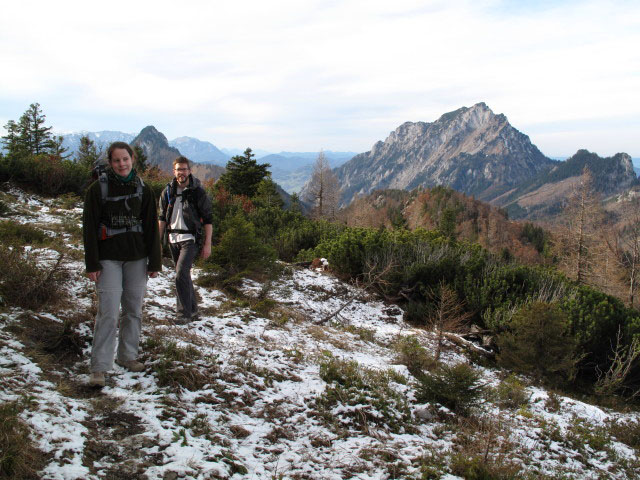 Daniela und Norbert zwischen Durchgang und Zwillingskogel