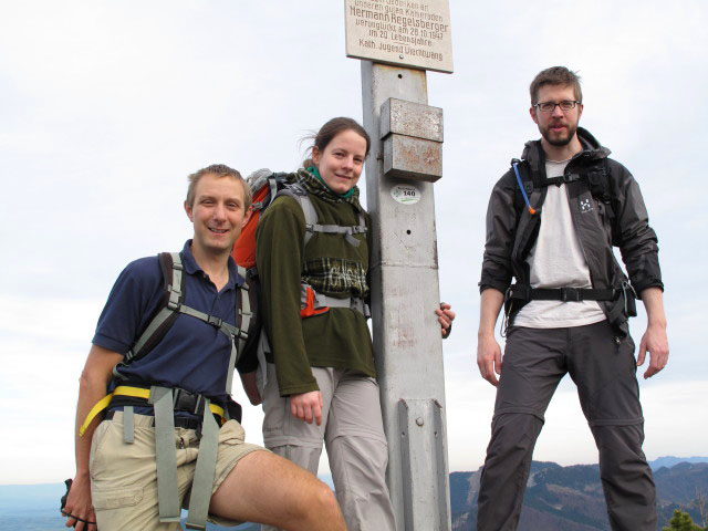 Ich, Daniela und Norbert am Zwillingskogel, 1.402 m