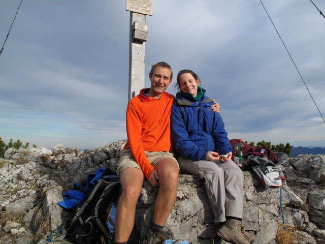 Ich und Daniela am Zwillingskogel, 1.402 m